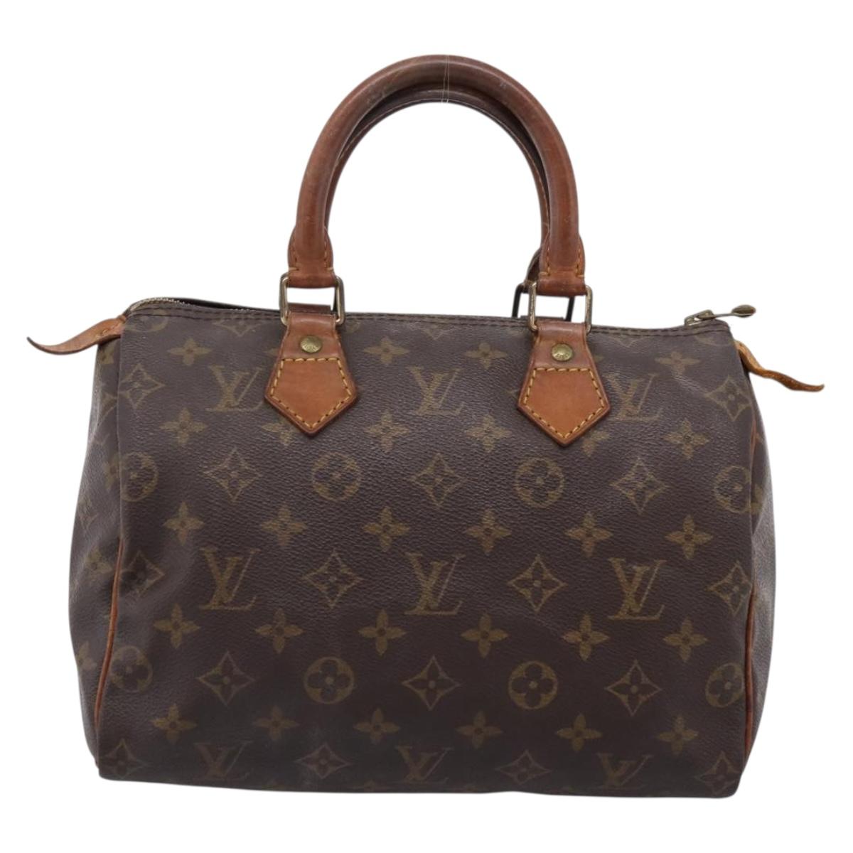 LOUIS VUITTON Monogram Speedy 25 Hand Bag M41528 LV Auth 202656