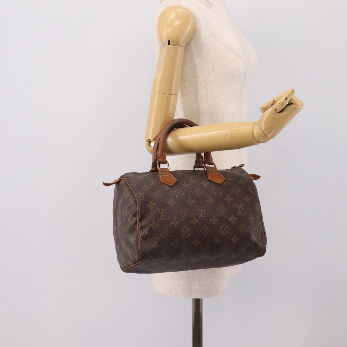 LOUIS VUITTON Monogram Speedy 25 Hand Bag M41528 LV Auth 202656