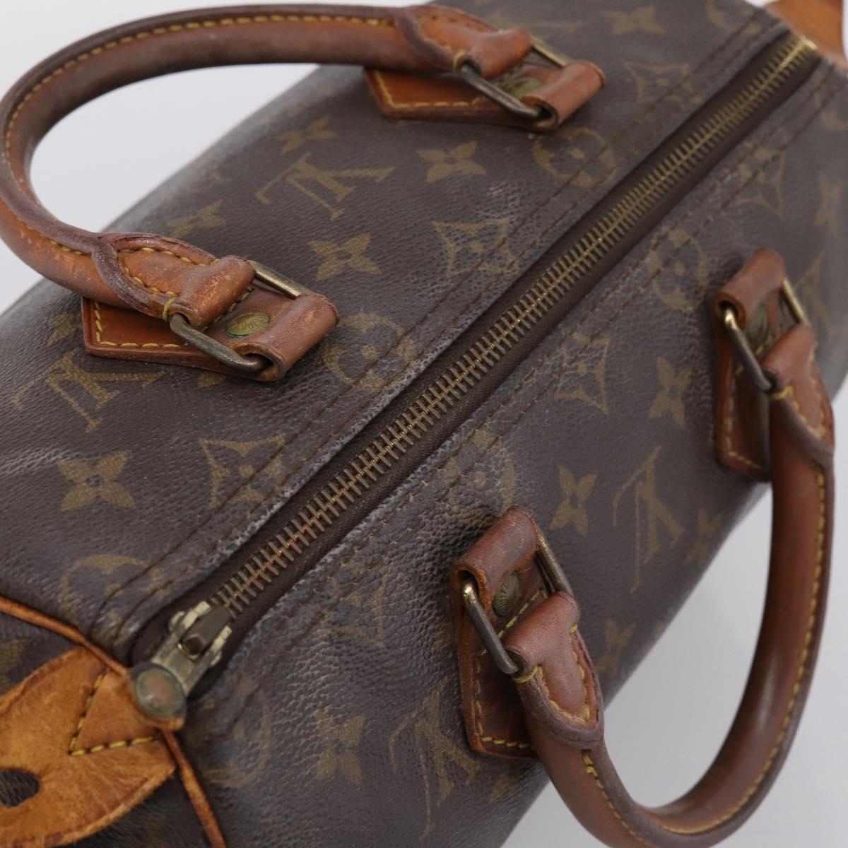 LOUIS VUITTON Monogram Speedy 25 Hand Bag M41528 LV Auth 202656