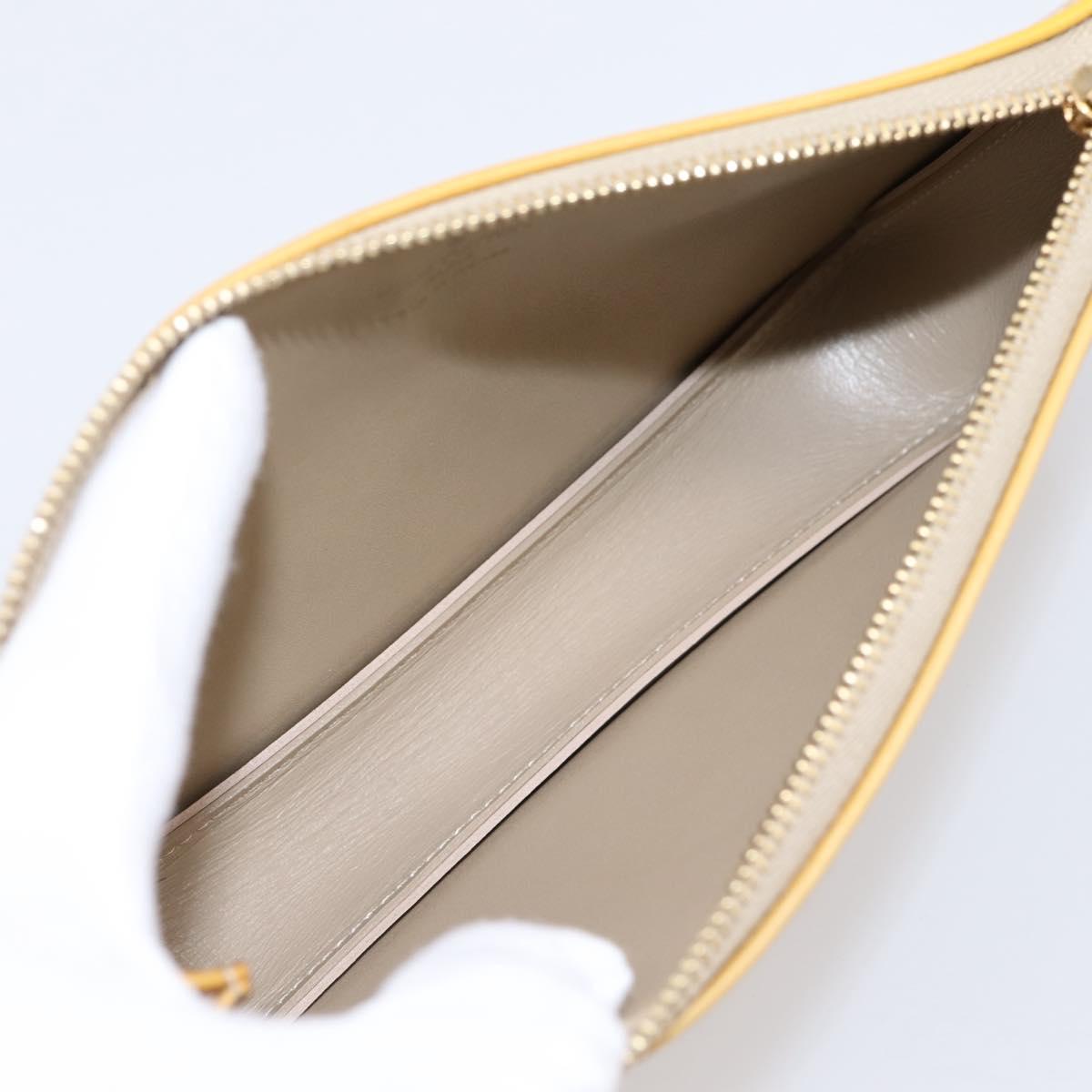 LOUIS VUITTON Monogram Vernis Lexington Pouch Beige M91010 LV Auth 202659A