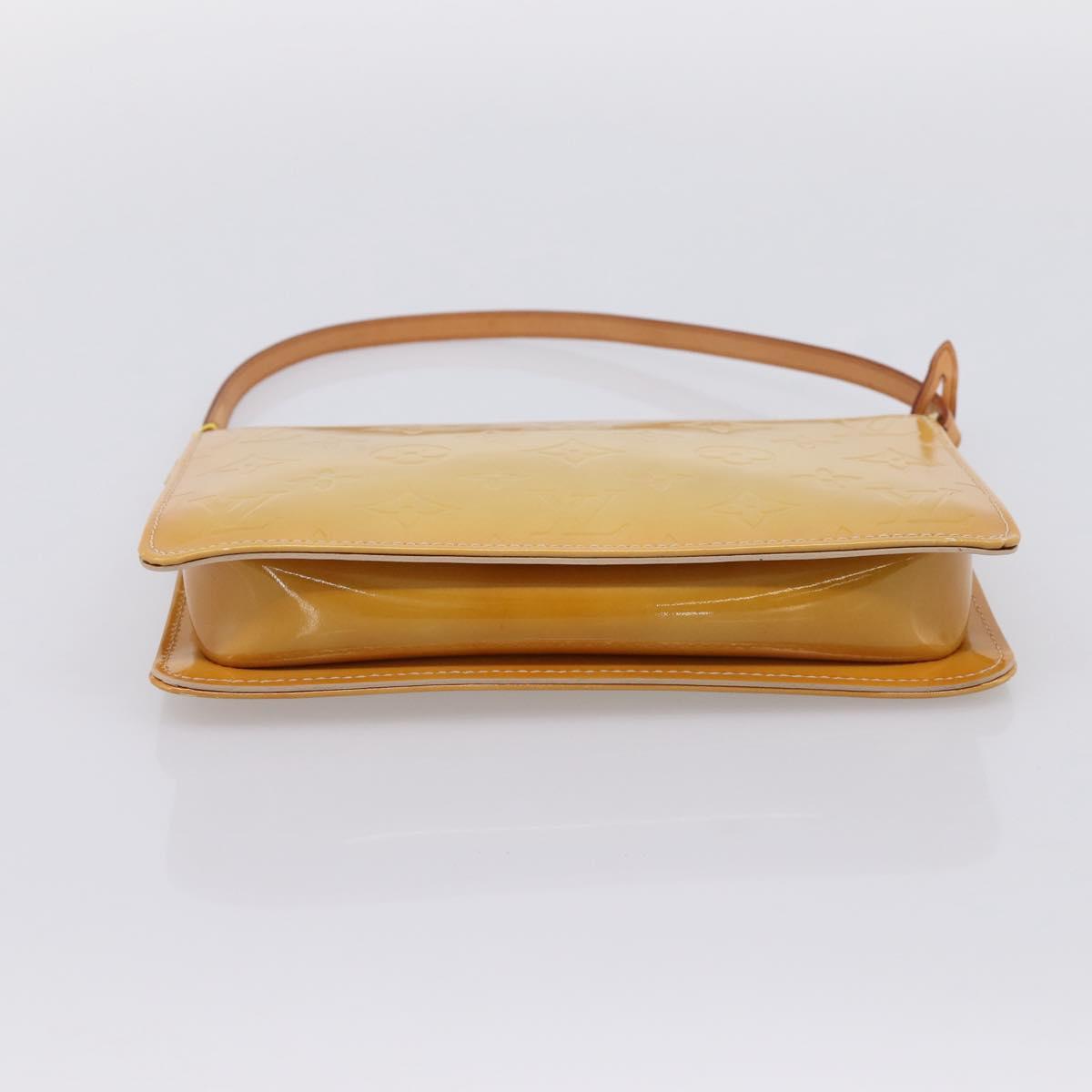 LOUIS VUITTON Monogram Vernis Lexington Pouch Beige M91010 LV Auth 202659A