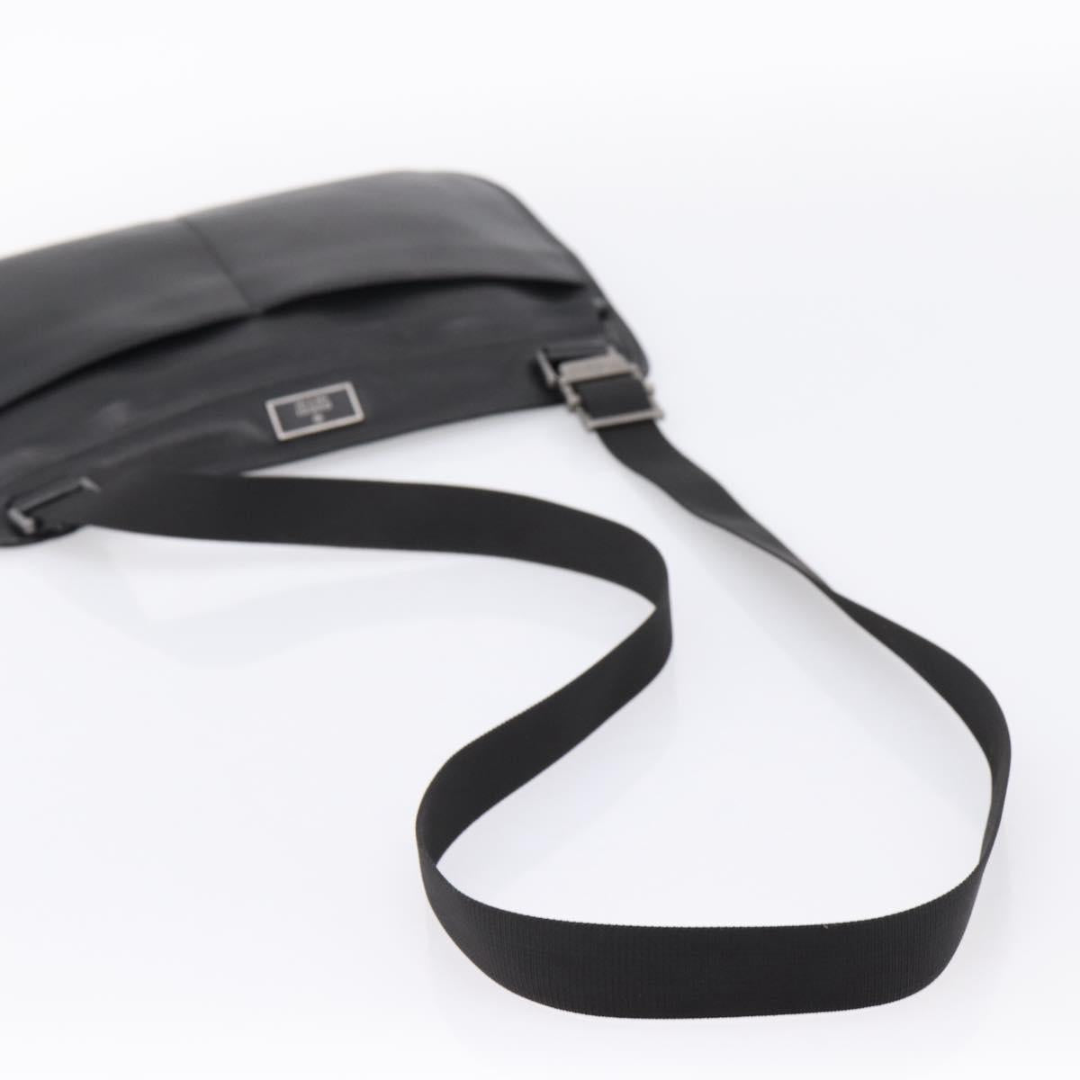 GUCCI Shoulder Bag Leather Black Silver 001 3364 Auth 202668