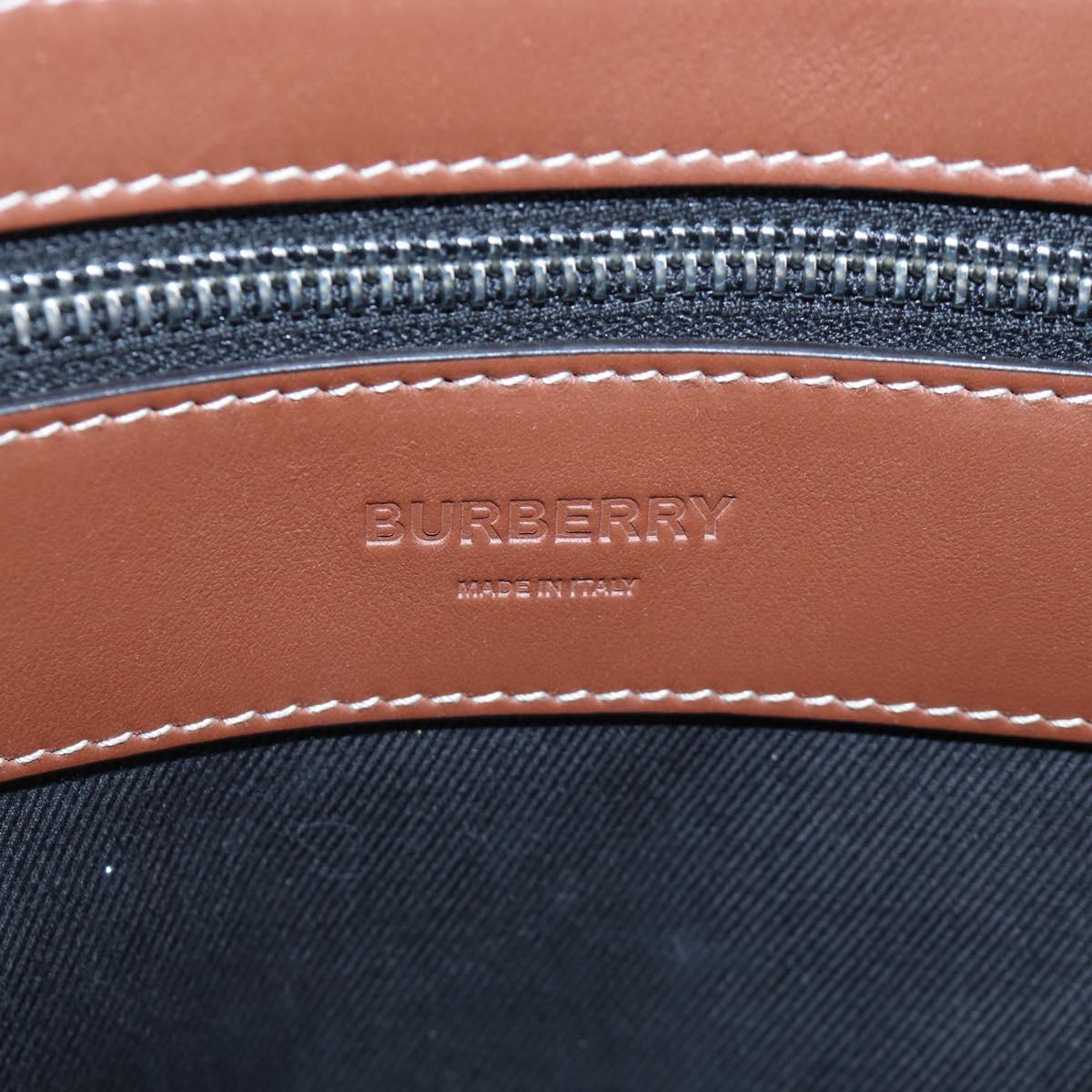 BURBERRY Monogram Summer Backpack PVC Canvas Blue Silver Auth 202677M