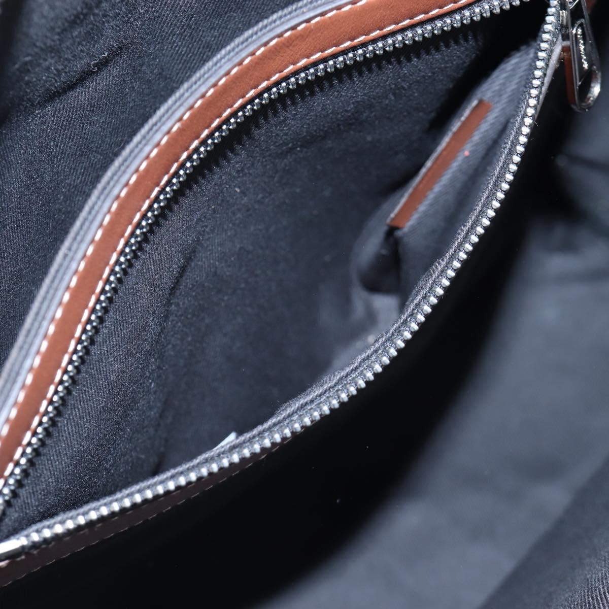 BURBERRY Monogram Summer Backpack PVC Canvas Blue Silver Auth 202677M