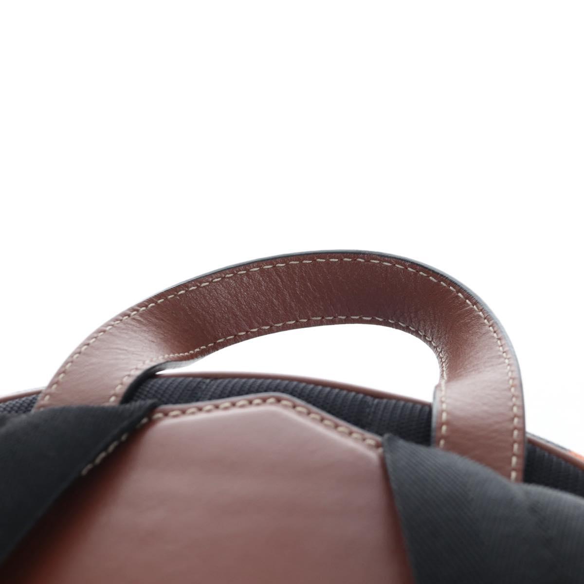 BURBERRY Monogram Summer Backpack PVC Canvas Blue Silver Auth 202677M