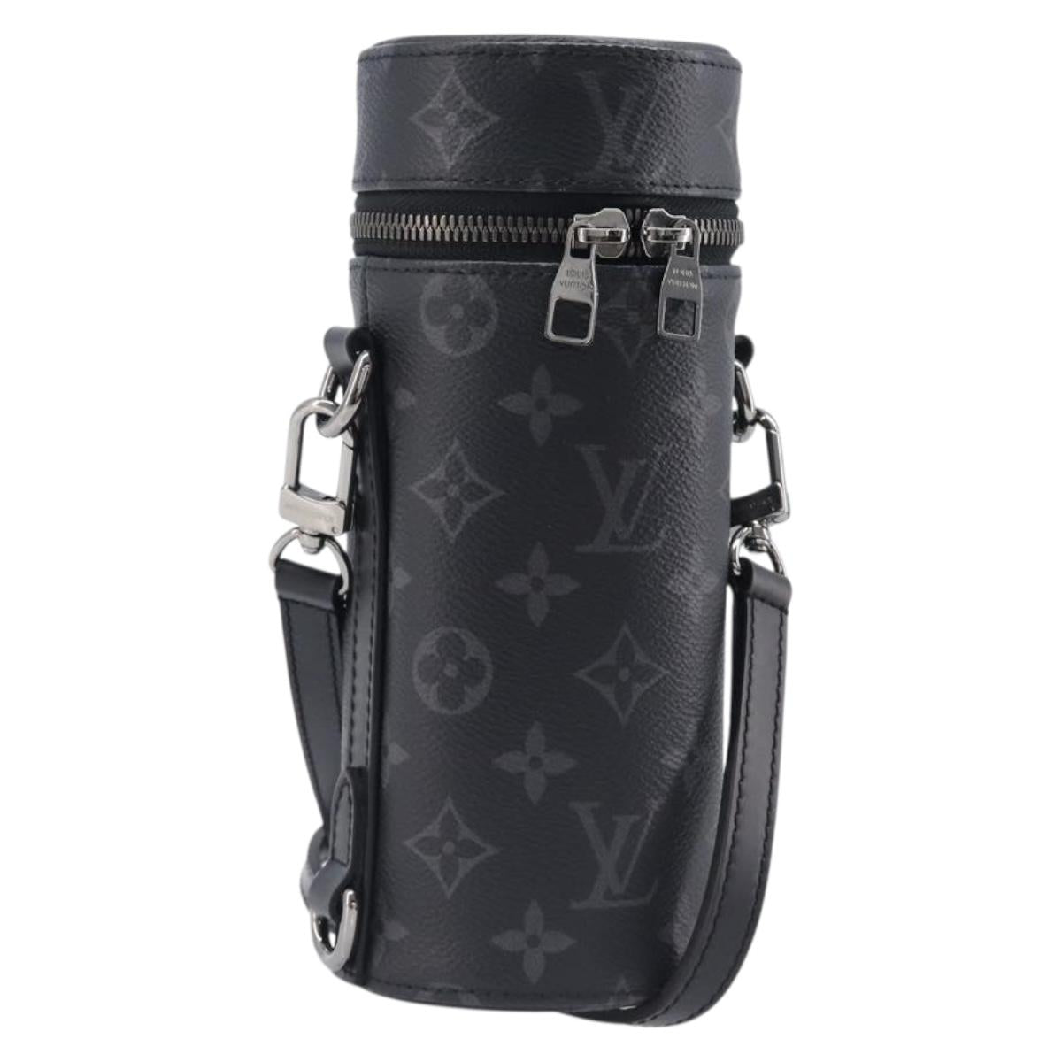 LOUIS VUITTON Monogram Eclipse Bottle Holder Porte Boutille GI0398 Auth 202678M