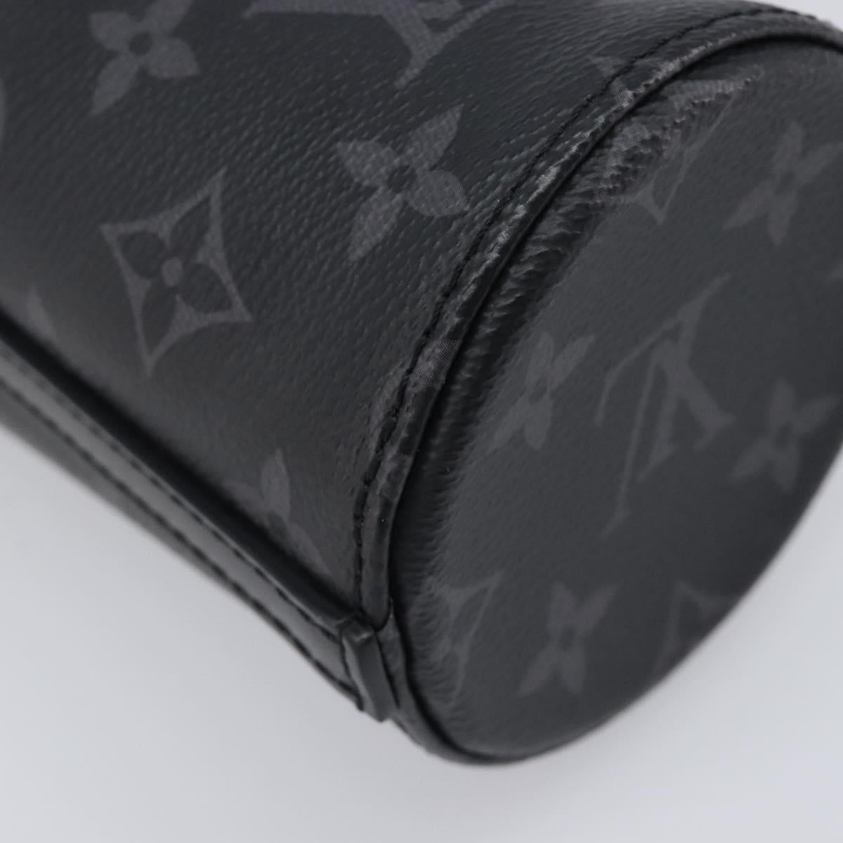 LOUIS VUITTON Monogram Eclipse Bottle Holder Porte Boutille GI0398 Auth 202678M