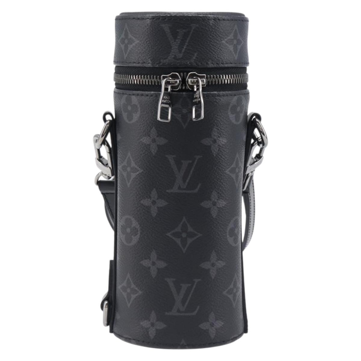 LOUIS VUITTON Monogram Eclipse Bottle Holder Porte Boutille GI0398 Auth 202678M