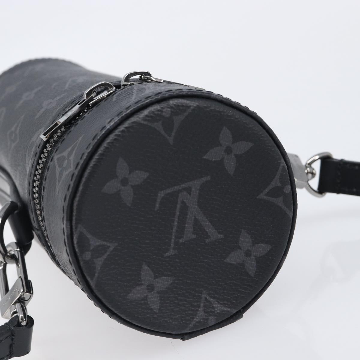 LOUIS VUITTON Monogram Eclipse Bottle Holder Porte Boutille GI0398 Auth 202678M
