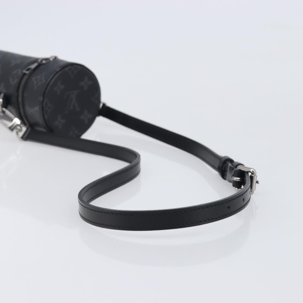 LOUIS VUITTON Monogram Eclipse Bottle Holder Porte Boutille GI0398 Auth 202678M