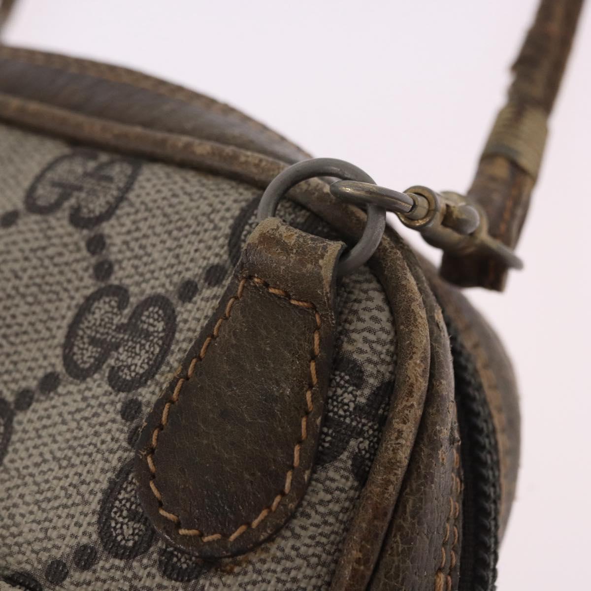GUCCI GG Supreme Shoulder Bag PVC Beige Gold 001 23 151 Auth 202680