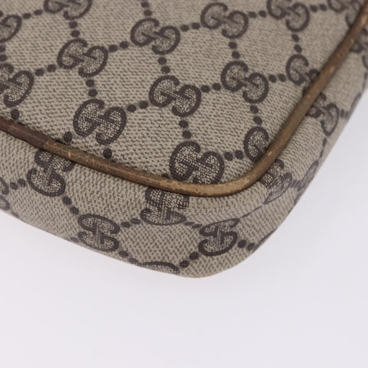 GUCCI GG Supreme Shoulder Bag PVC Beige Gold 001 23 151 Auth 202680