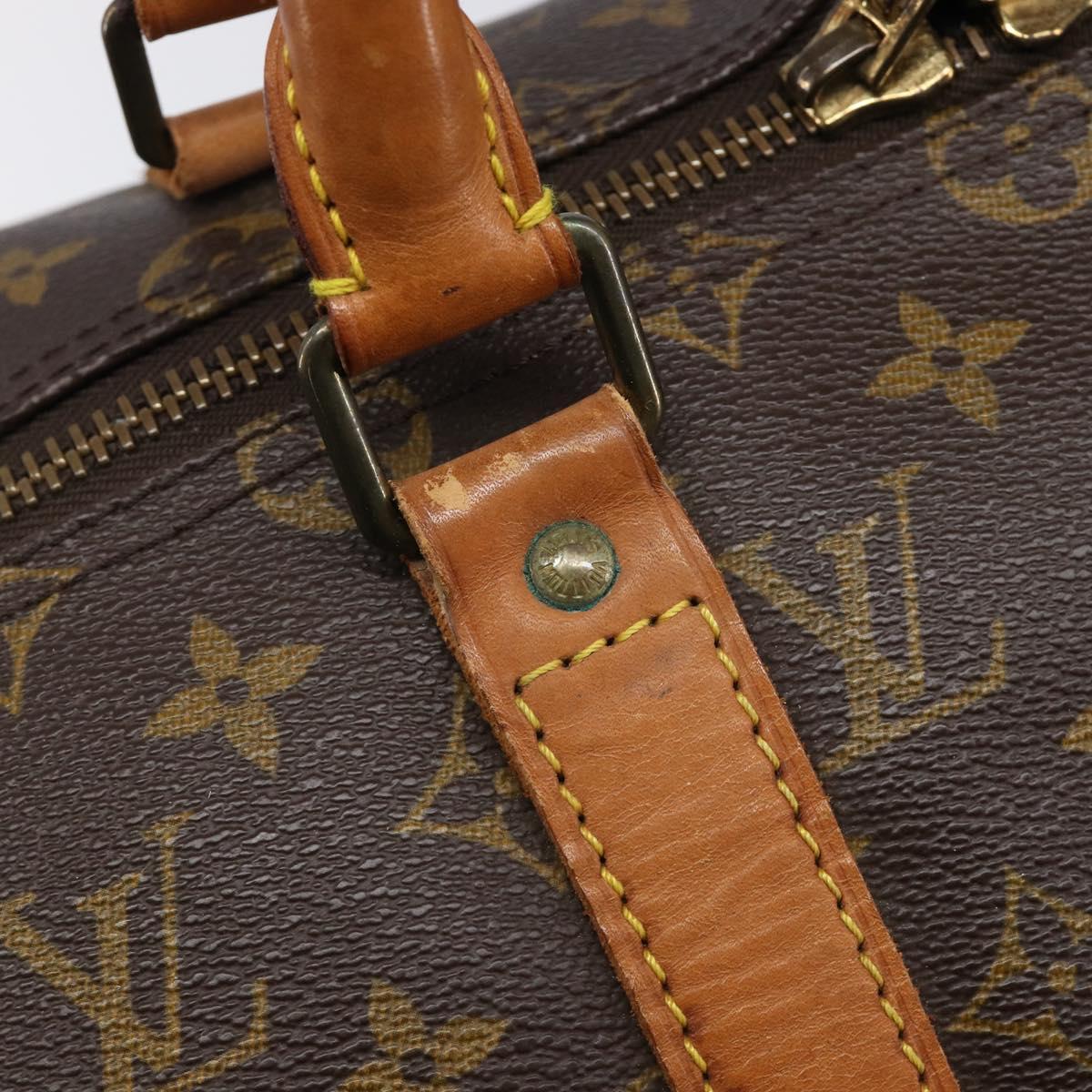 LOUIS VUITTON Monogram Keepall 55 Boston Bag M41424 LV Auth 202683A