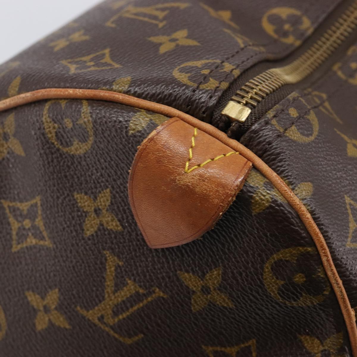 LOUIS VUITTON Monogram Keepall 55 Boston Bag M41424 LV Auth 202683A