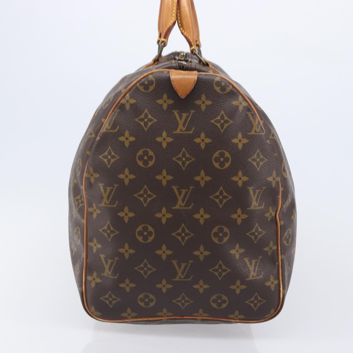 LOUIS VUITTON Monogram Keepall 55 Boston Bag M41424 LV Auth 202683A