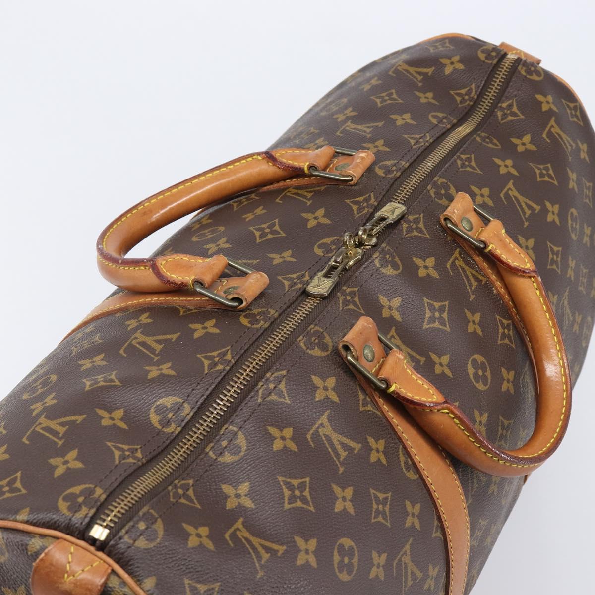 LOUIS VUITTON Monogram Keepall 55 Boston Bag M41424 LV Auth 202683A
