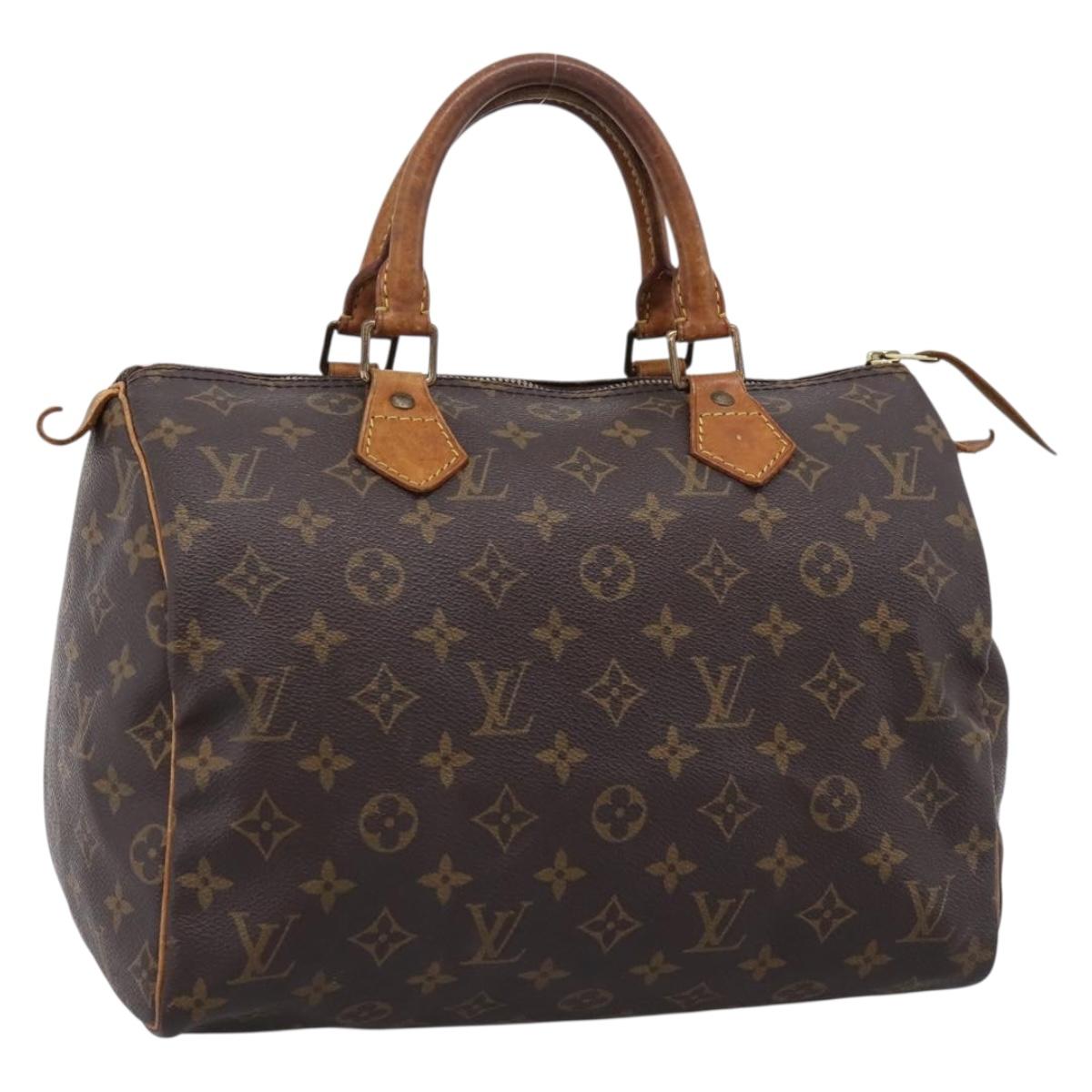 LOUIS VUITTON Monogram Speedy 30 Hand Bag M41526 LV Auth 202692