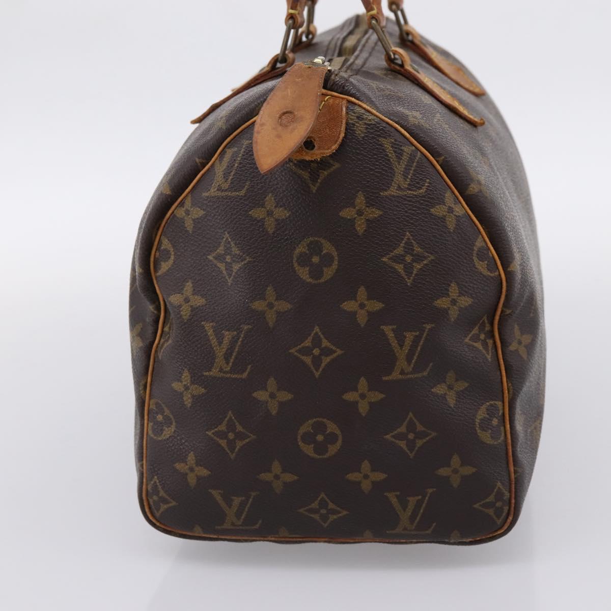 LOUIS VUITTON Monogram Speedy 30 Hand Bag M41526 LV Auth 202692