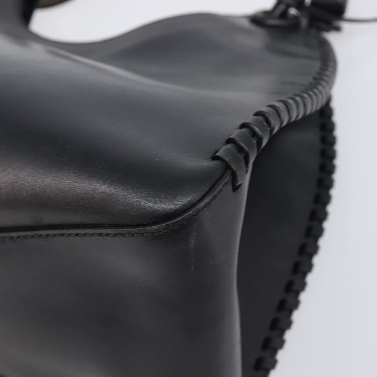 GUCCI Shoulder Bag Leather Black 106236 Auth 202694V