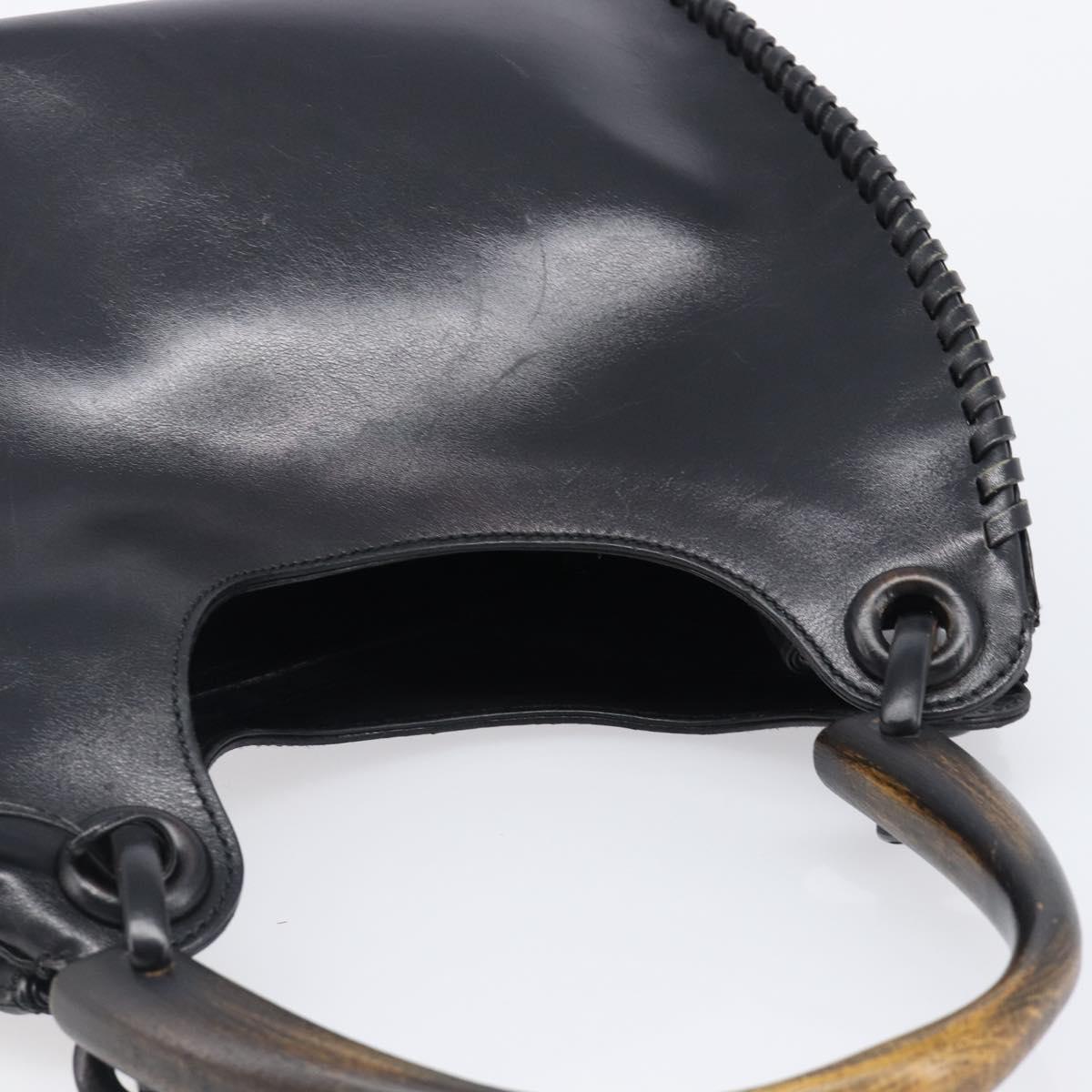GUCCI Shoulder Bag Leather Black 106236 Auth 202694V