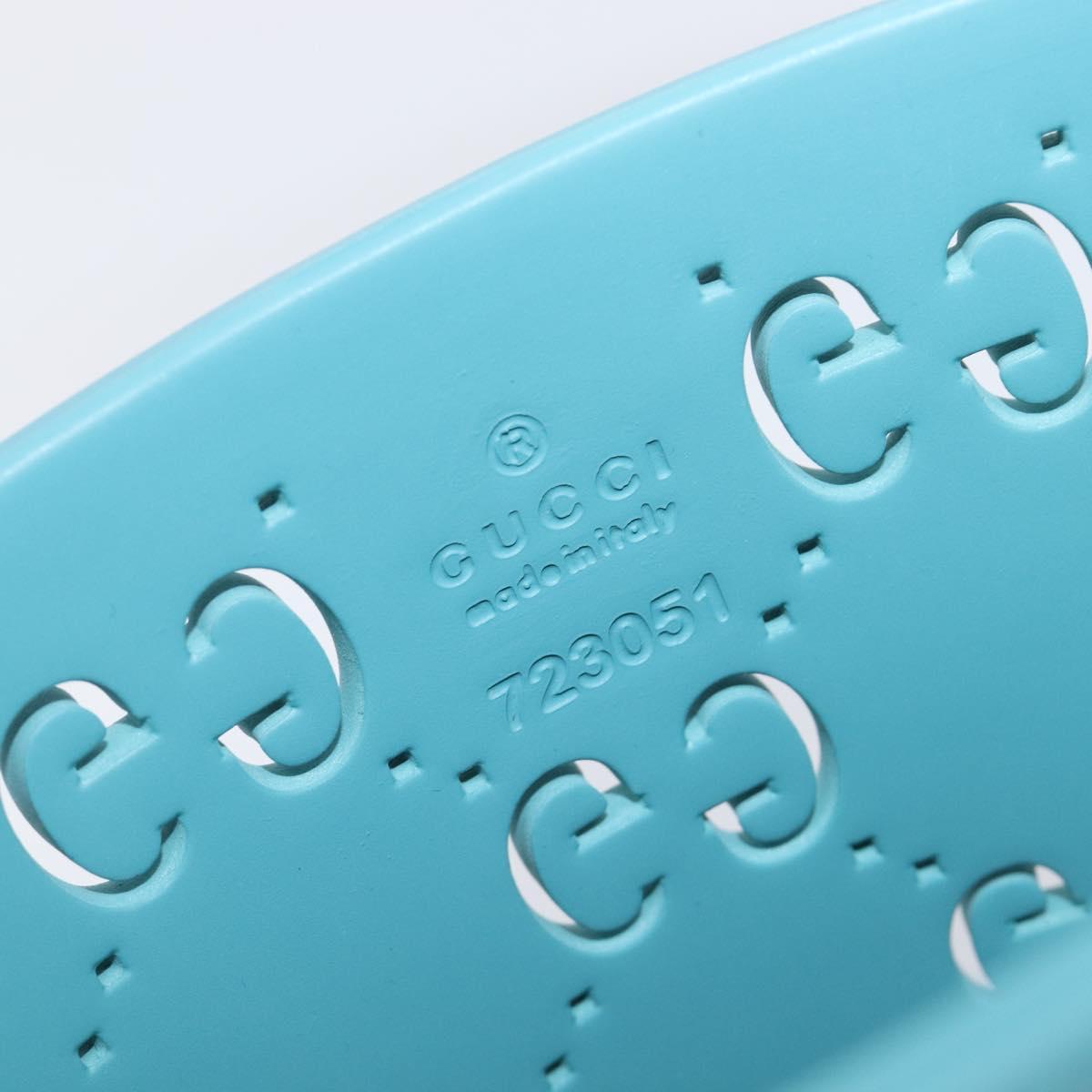 GUCCI Children's Hand Bag rubber Turquoise Blue 723051 Auth 202697M