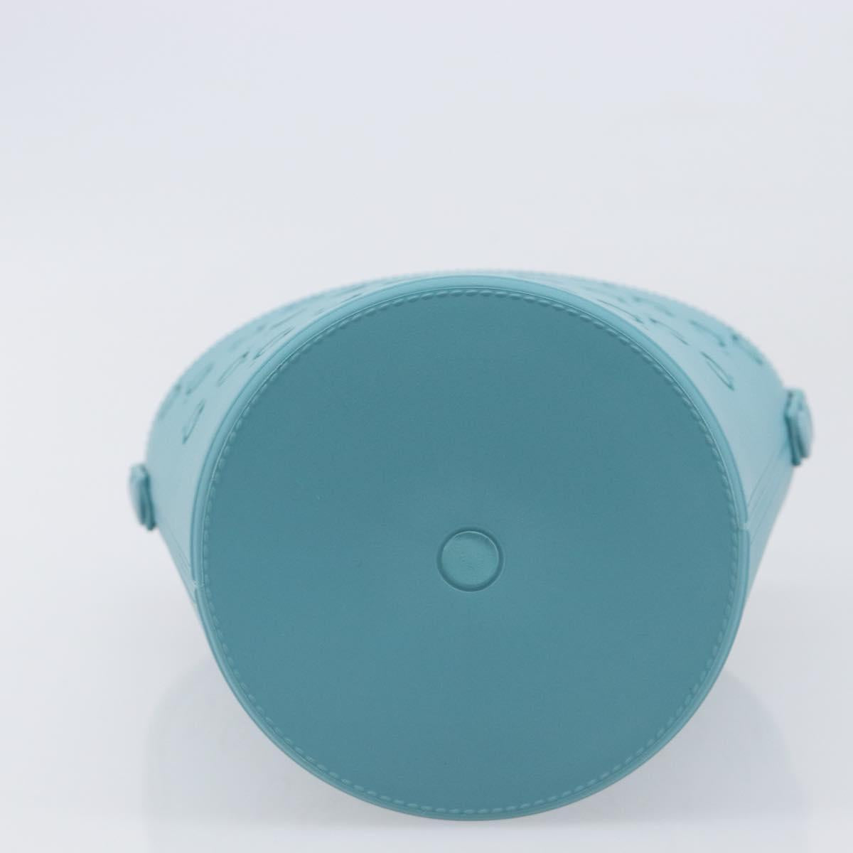 GUCCI Children's Hand Bag rubber Turquoise Blue 723051 Auth 202697M