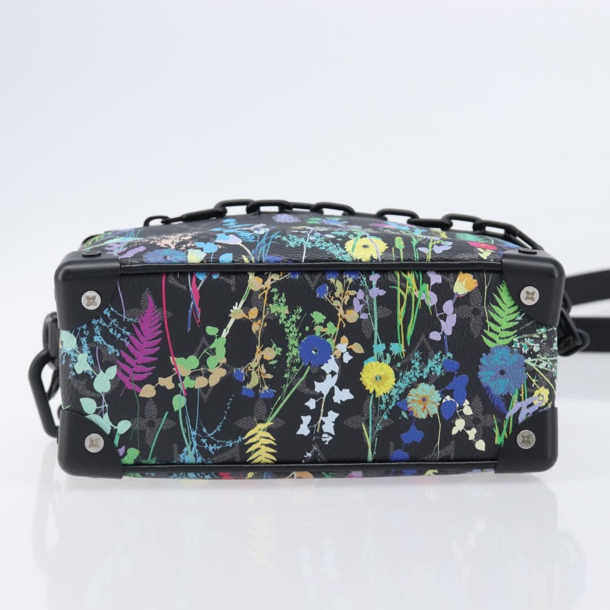 LOUIS VUITTON Monogram Eclipse Foliage Mini Soft Trunk Bag M69072 Auth 202698SM