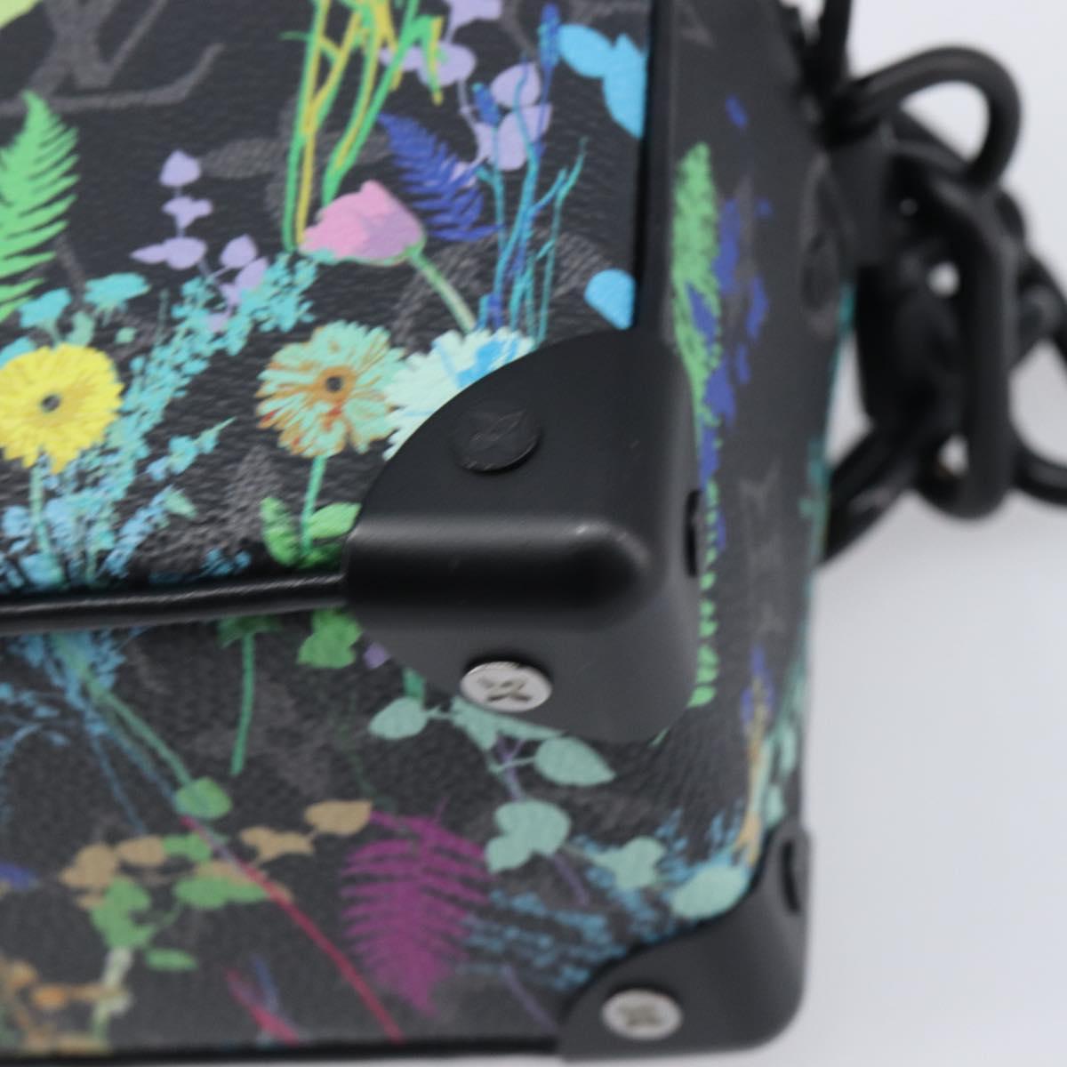 LOUIS VUITTON Monogram Eclipse Foliage Mini Soft Trunk Bag M69072 Auth 202698SM