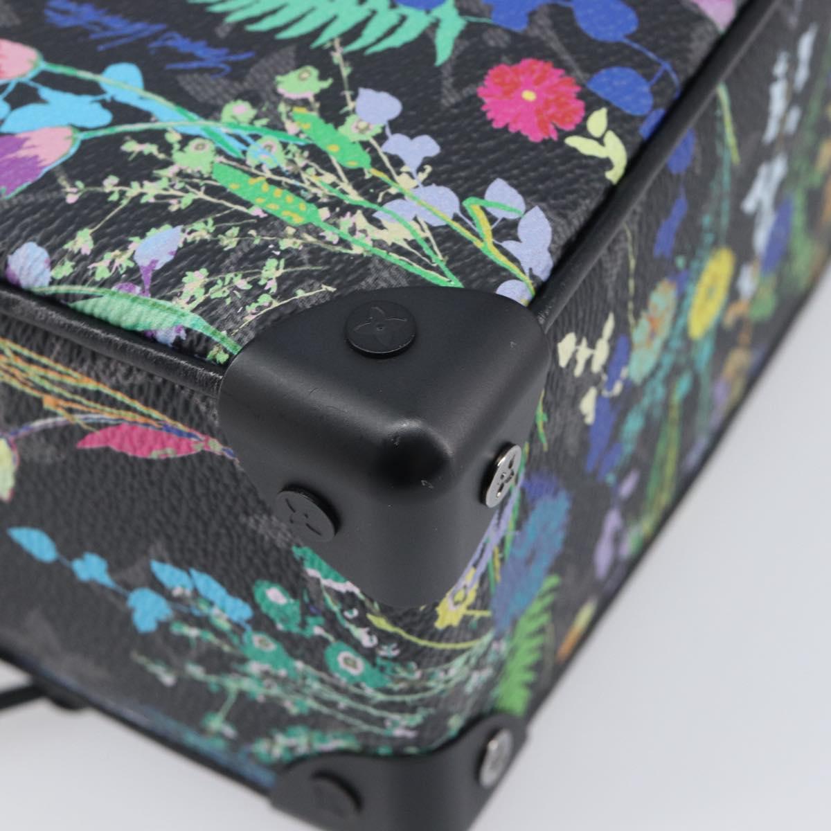 LOUIS VUITTON Monogram Eclipse Foliage Mini Soft Trunk Bag M69072 Auth 202698SM