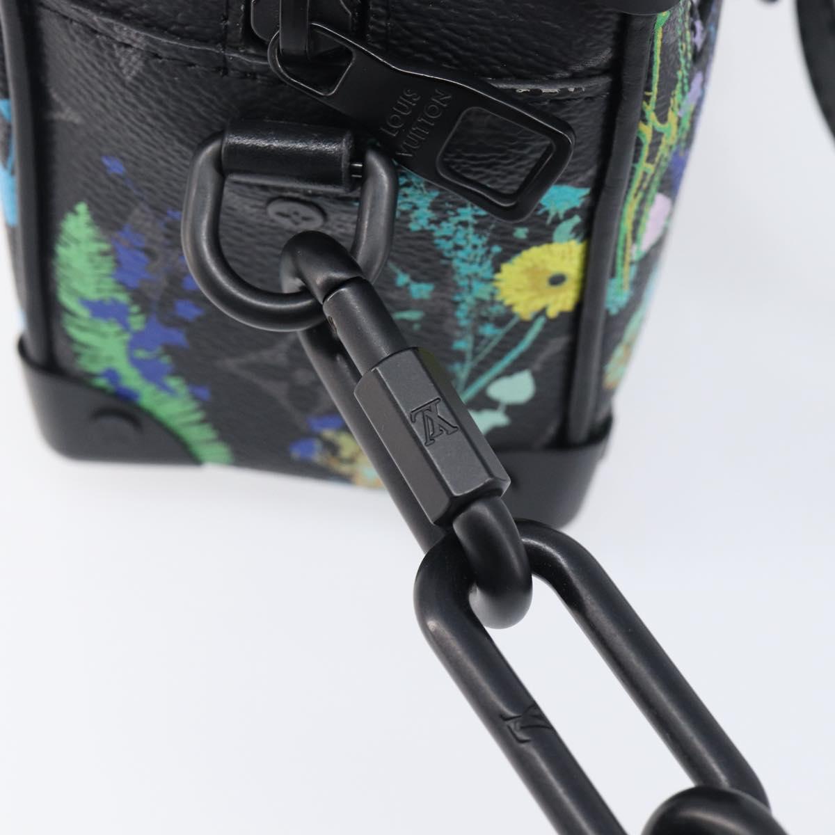 LOUIS VUITTON Monogram Eclipse Foliage Mini Soft Trunk Bag M69072 Auth 202698SM