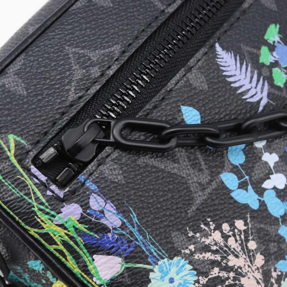 LOUIS VUITTON Monogram Eclipse Foliage Mini Soft Trunk Bag M69072 Auth 202698SM