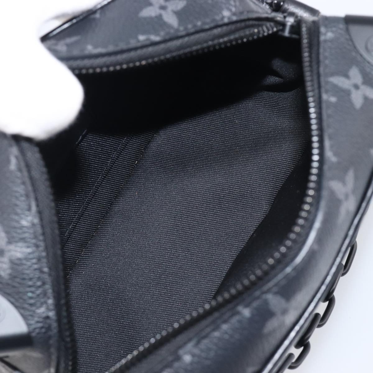 LOUIS VUITTON Monogram Eclipse Foliage Mini Soft Trunk Bag M69072 Auth 202698SM