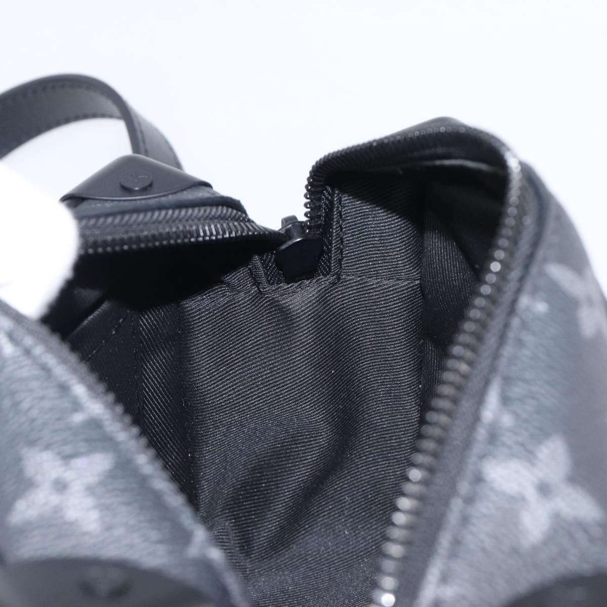 LOUIS VUITTON Monogram Eclipse Foliage Mini Soft Trunk Bag M69072 Auth 202698SM