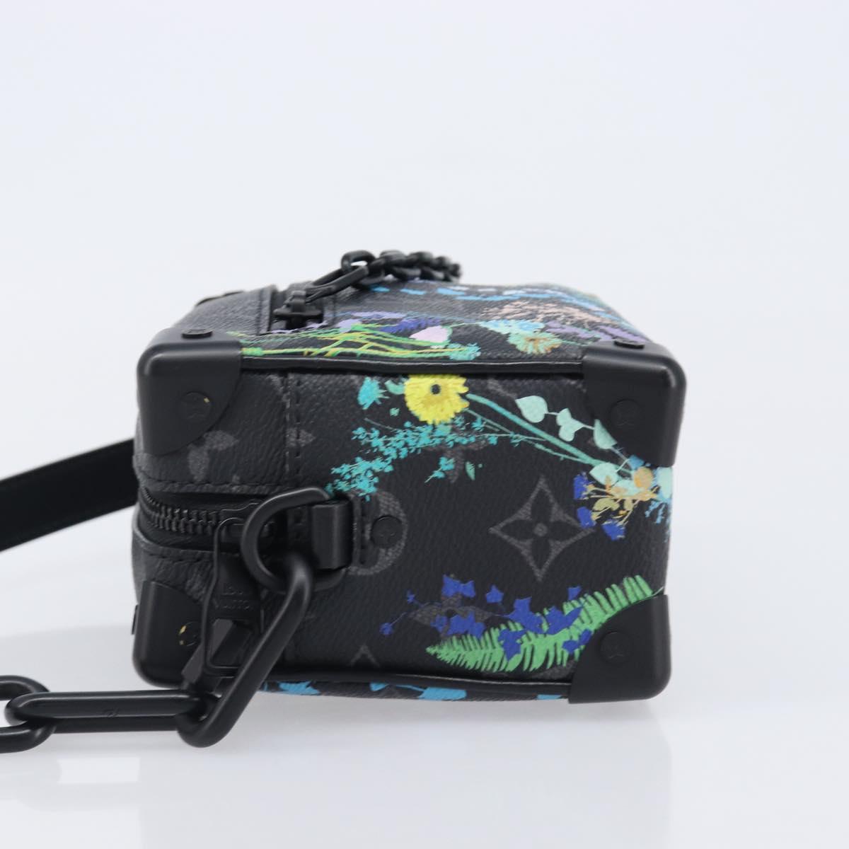 LOUIS VUITTON Monogram Eclipse Foliage Mini Soft Trunk Bag M69072 Auth 202698SM