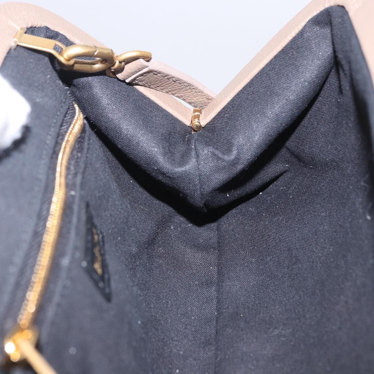 BALENCIAGA Cloud XS Shoulder Bag Leather Beige Gold 618895 Auth 202701V