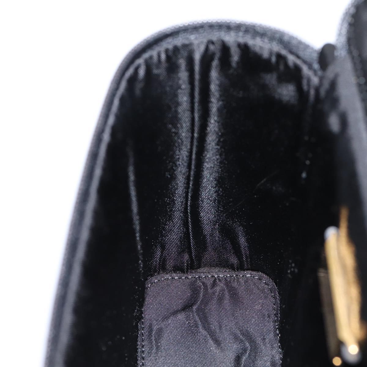 LOEWE Hand Bag PVC Canvas Brown Gold Auth 202704A