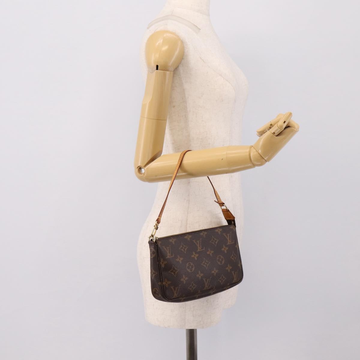 LOUIS VUITTON Monogram Pochette Accessoires Pouch M51980 LV Auth 202708A