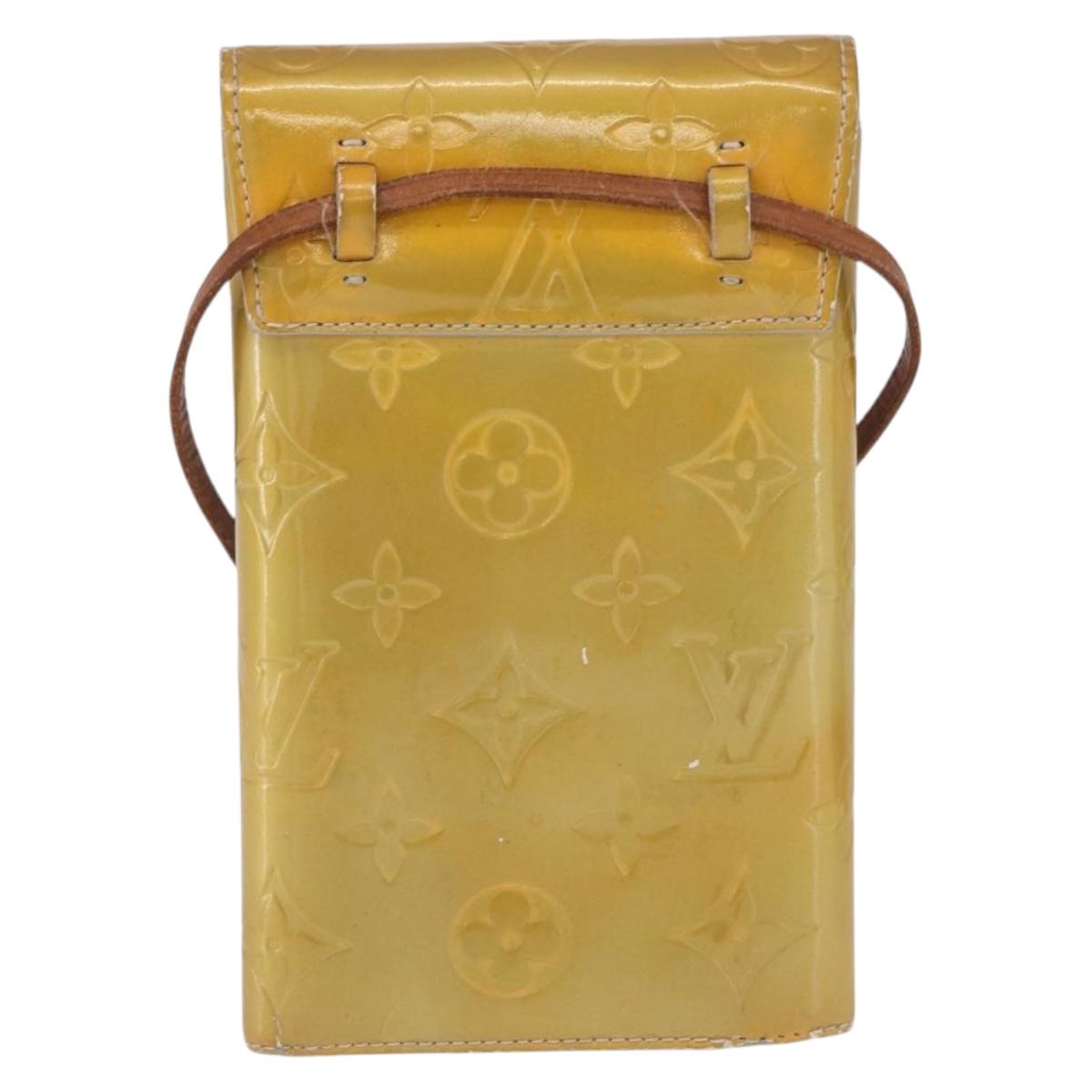 LOUIS VUITTON Monogram Vernis Walker Wallet Gris M91031 LV Auth 202718