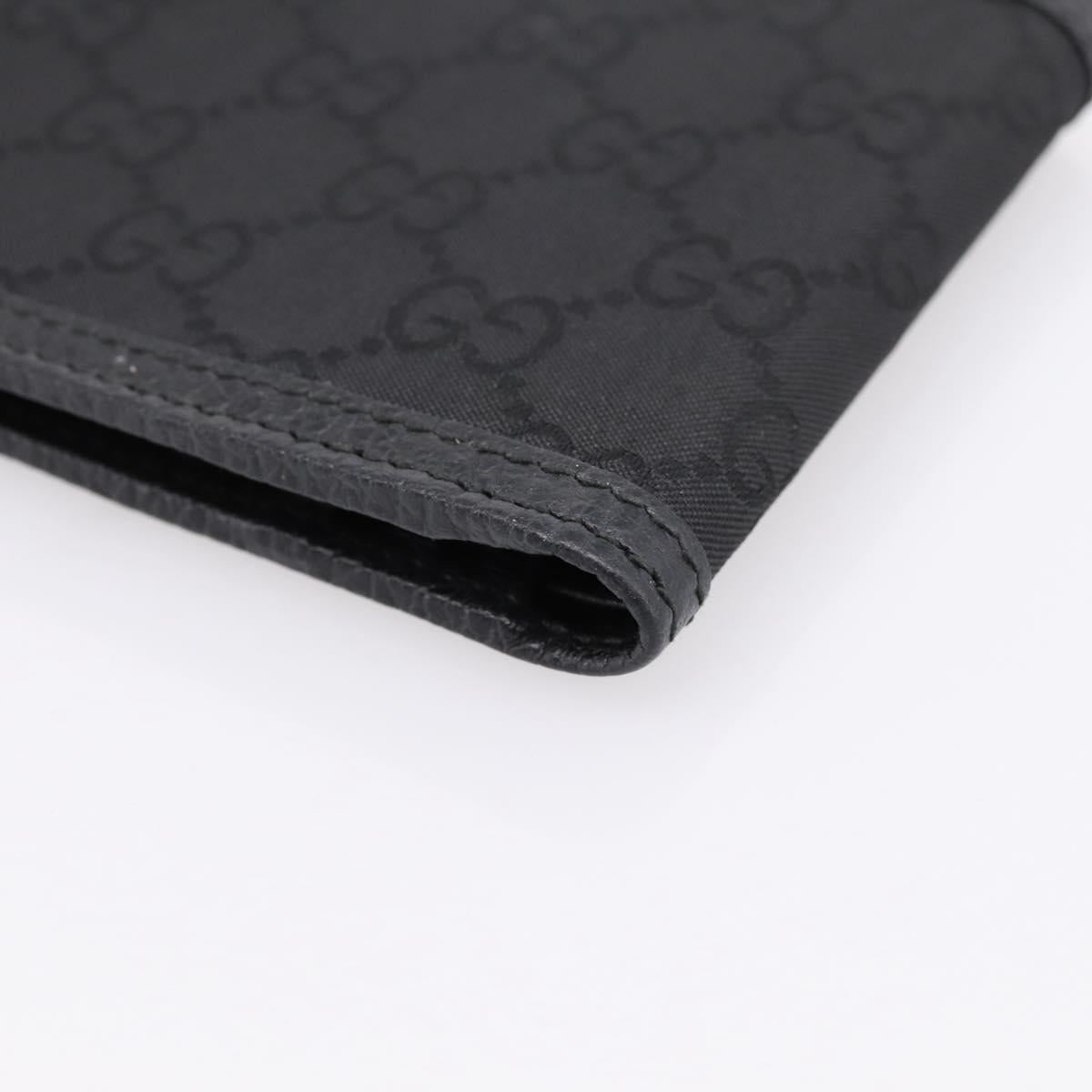 GUCCI GG Canvas Wallet Black 115048 Auth 202719M