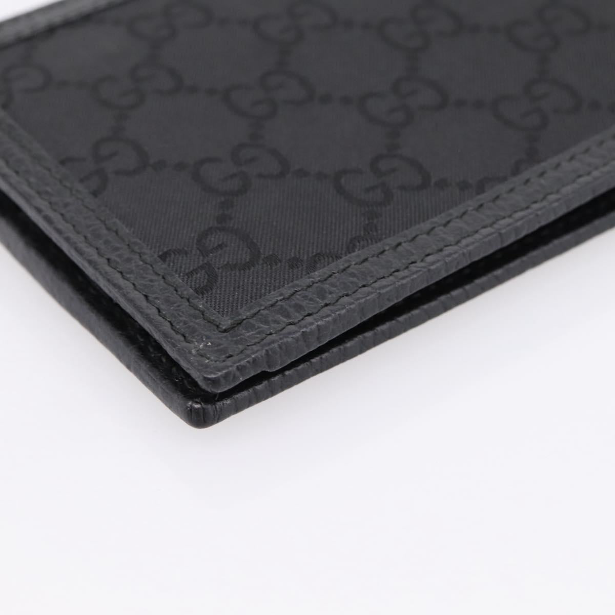 GUCCI GG Canvas Wallet Black 115048 Auth 202719M