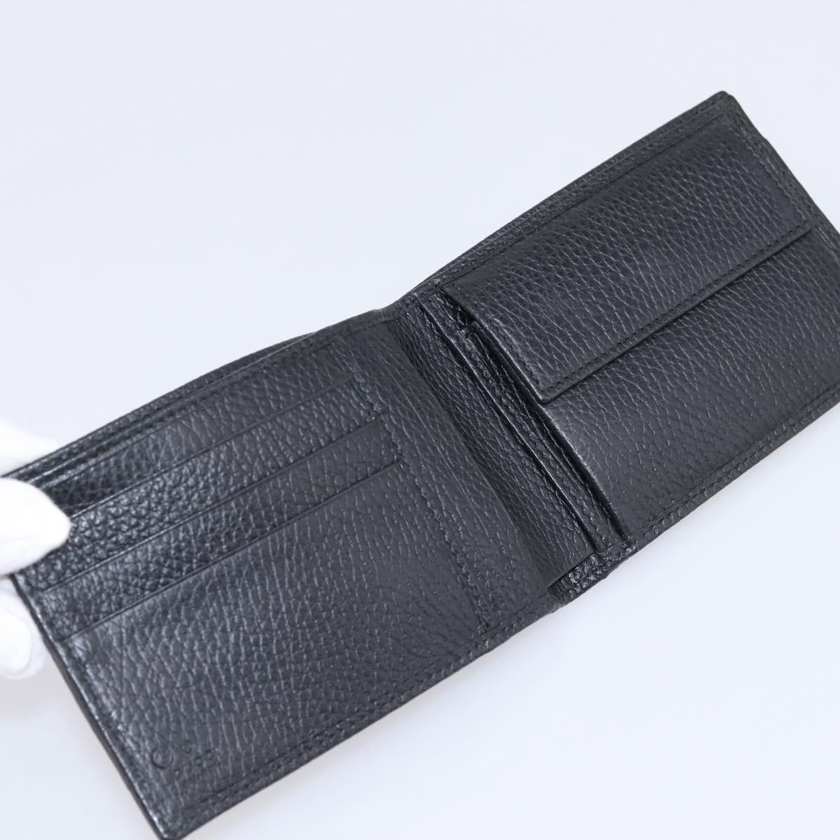 GUCCI GG Canvas Wallet Black 115048 Auth 202719M