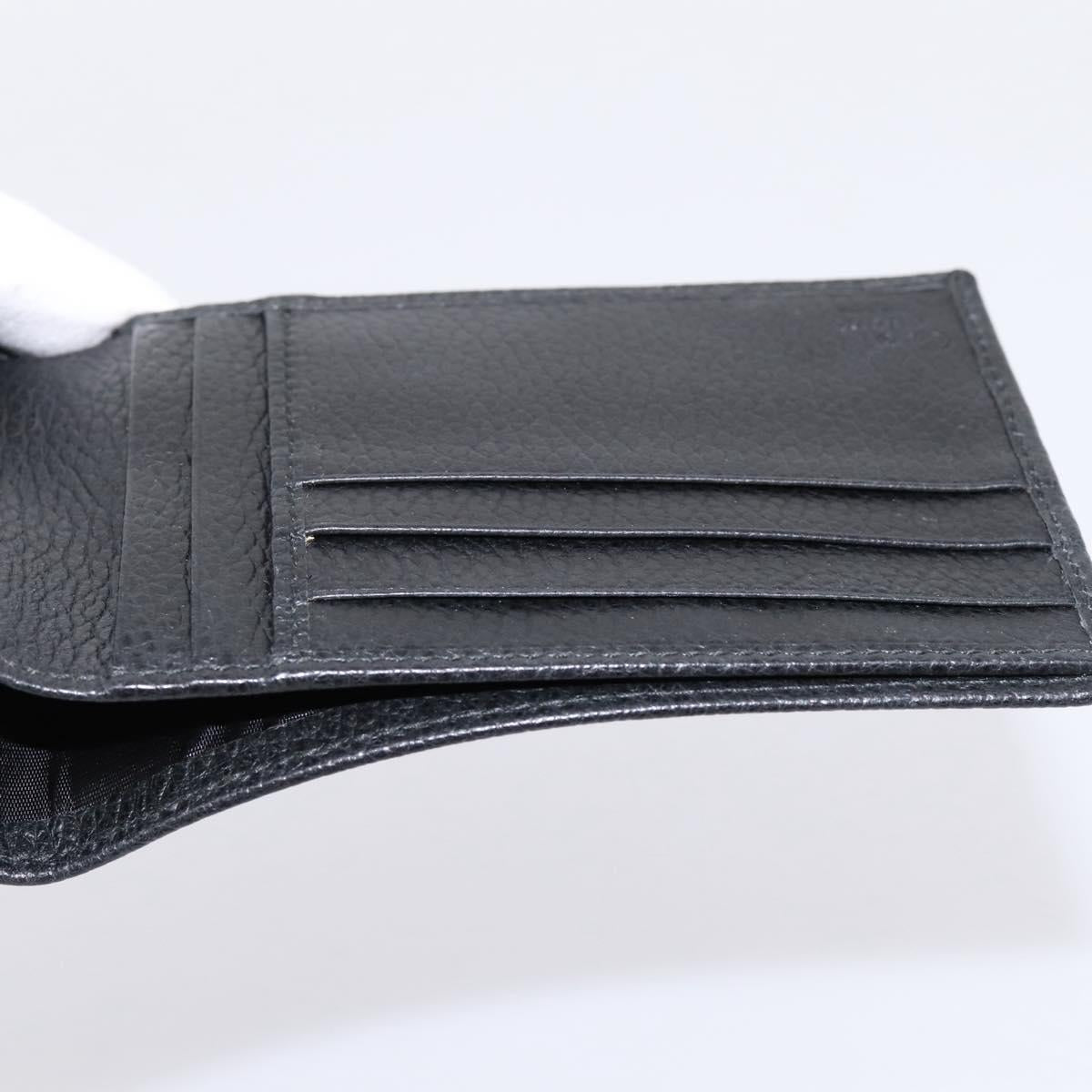 GUCCI GG Canvas Wallet Black 115048 Auth 202719M