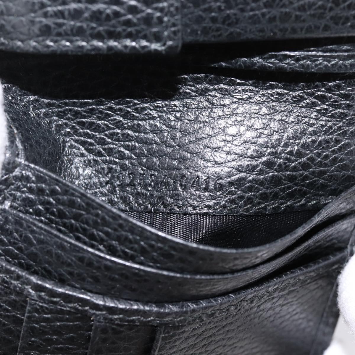 GUCCI GG Canvas Wallet Black 115048 Auth 202719M