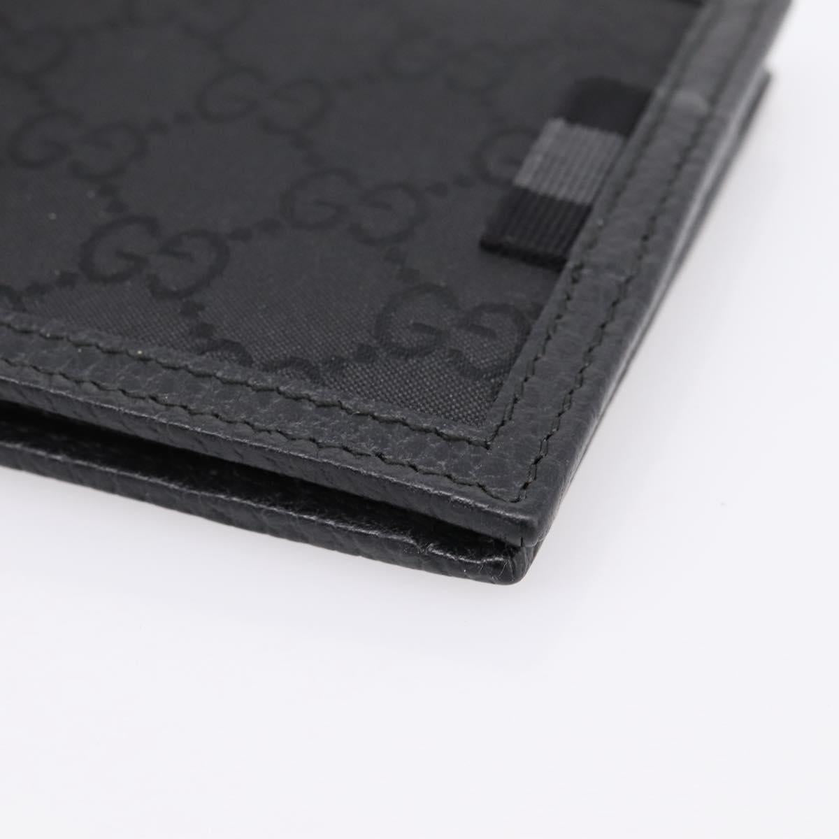 GUCCI GG Canvas Wallet Black 115048 Auth 202719M