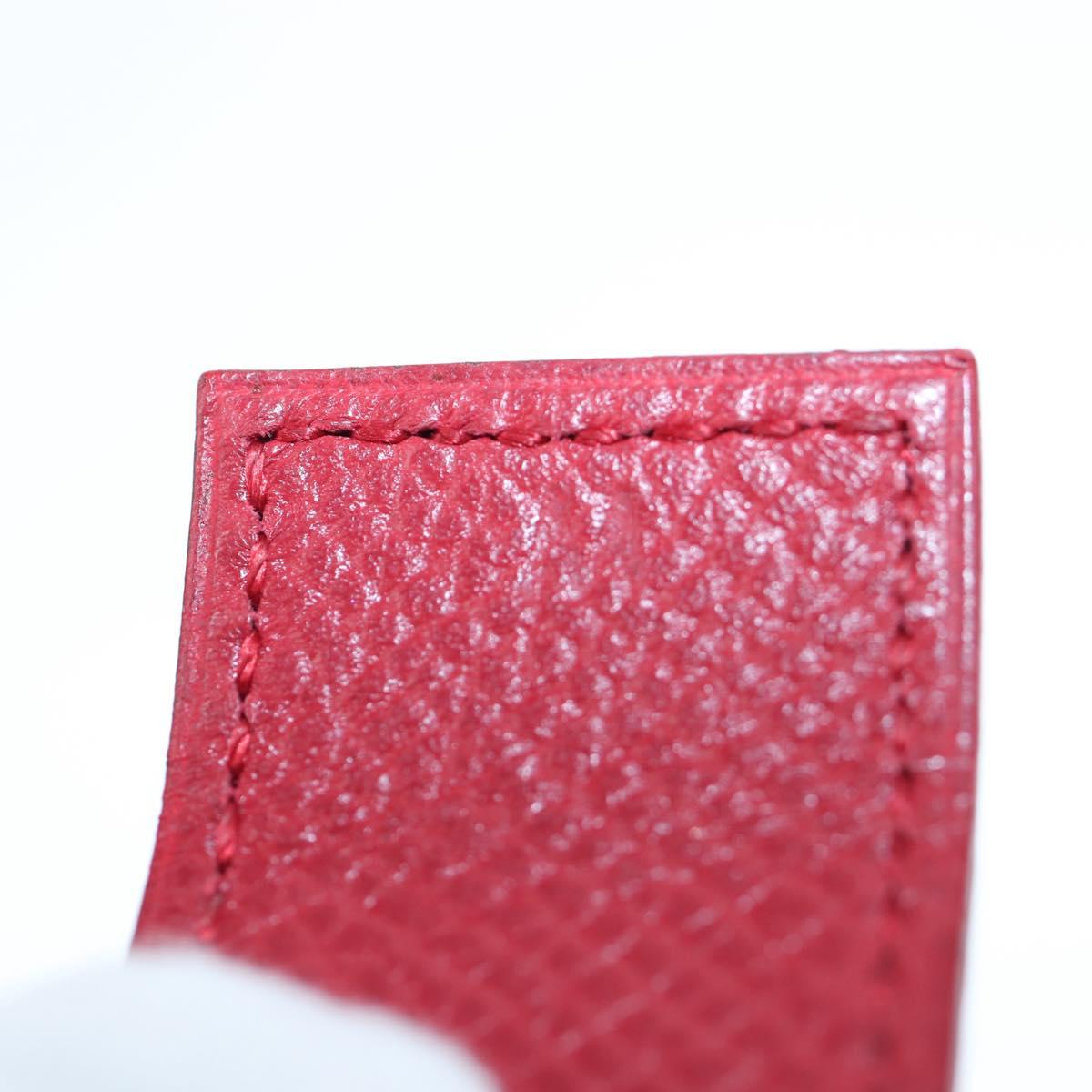 HERMES Artemis Bracelet Leather Red Auth 202720M
