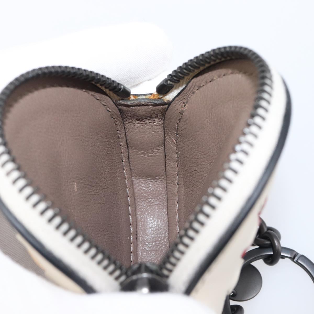 BOTTEGA VENETA INTRECCIATO Coin Purse Leather Ivory Auth 202725A