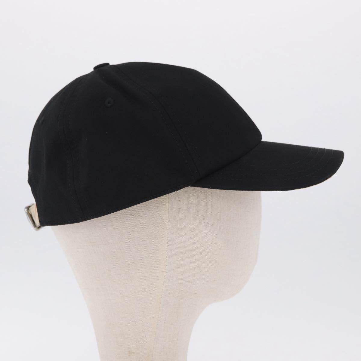 BURBERRY Novachek Cap Canvas XL Black Silver Auth 202726M