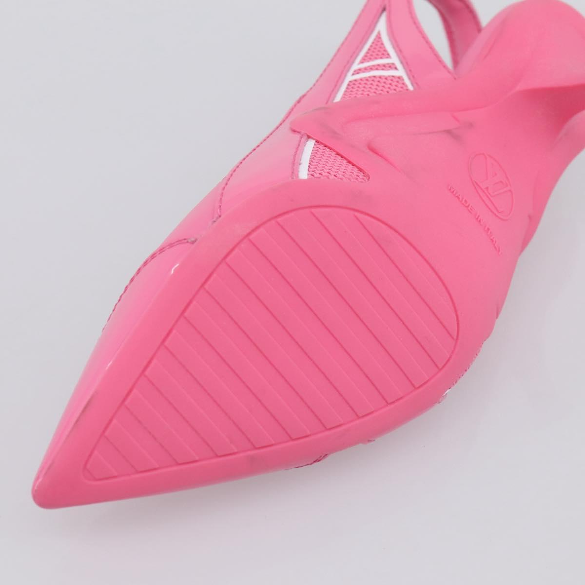 LOUIS VUITTON Arclight Pointed Toe Pumps Leather Pink LV Auth 202728M