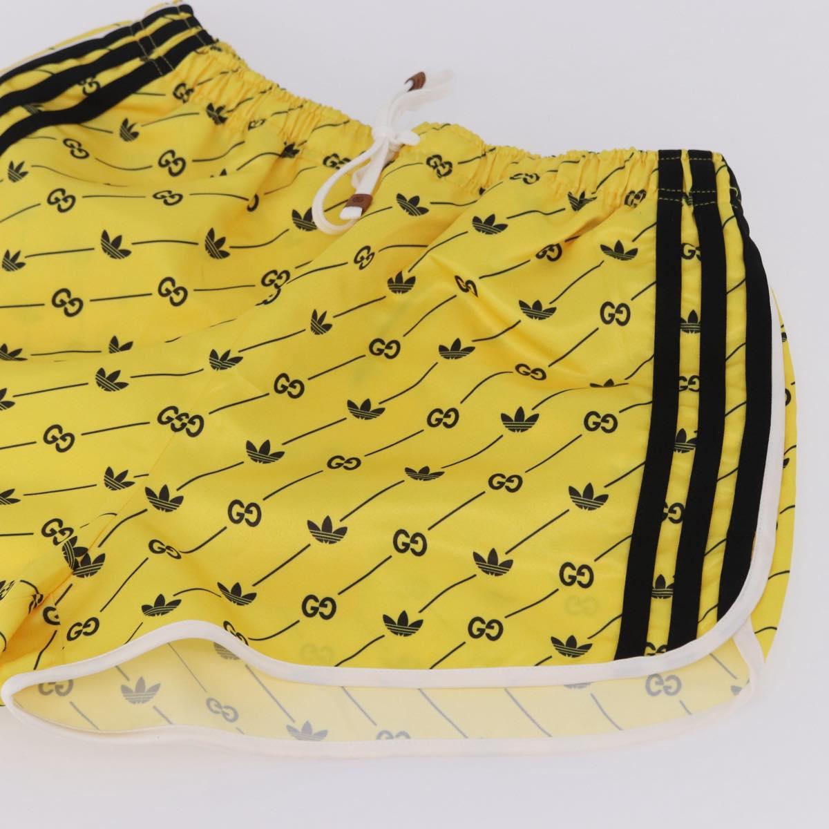 GUCCI Shorts Adidas Collaboration Pants Polyester XS Yellow Auth 202733M