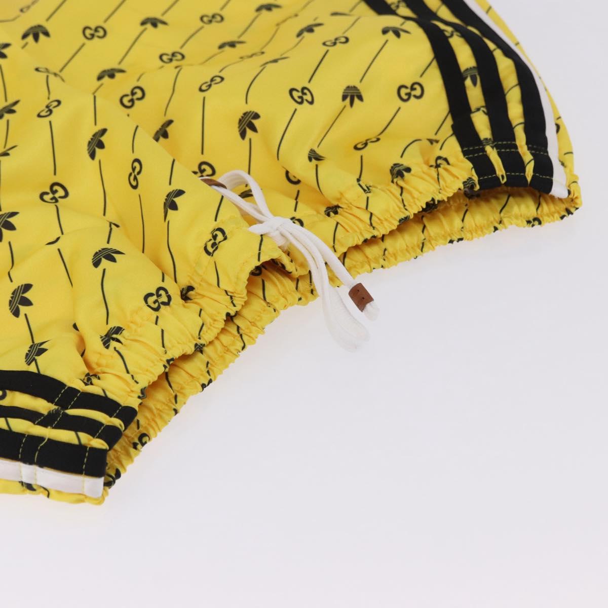 GUCCI Shorts Adidas Collaboration Pants Polyester XS Yellow Auth 202733M